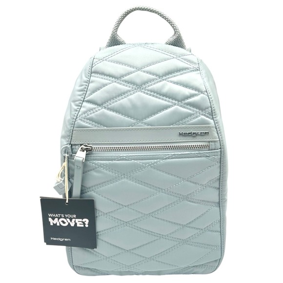 Hedgren Women\'s Vogue Small Backpack RFID Pearl Blue 12x10x3\